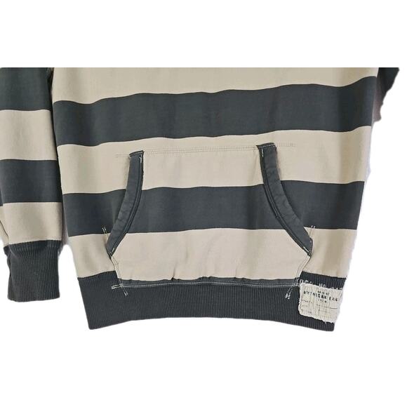 American Eagle Sweater Mens Large Striped Pullover Vintage Fit Sweatshirt Hoodie - Picture 15 of 16